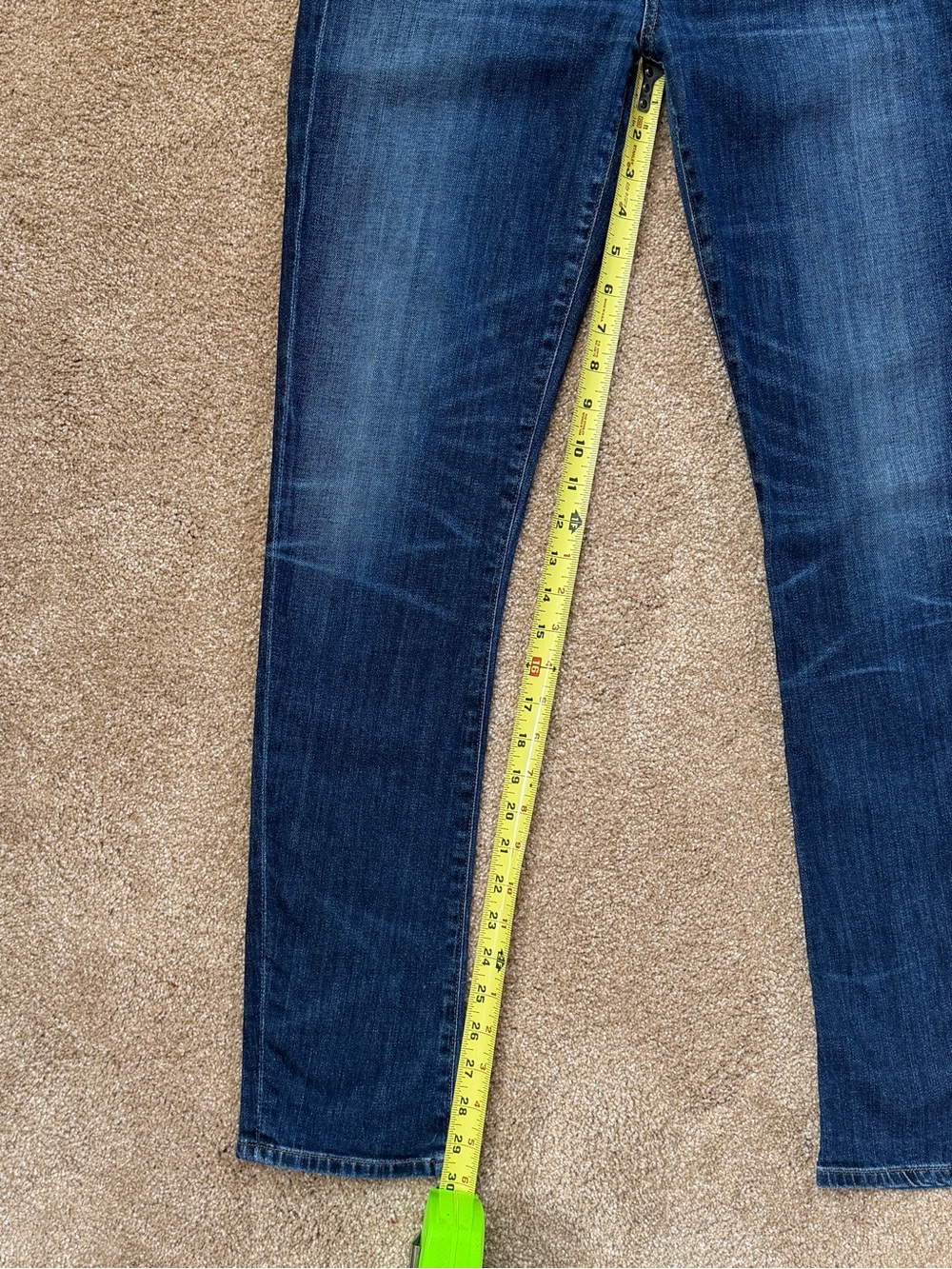 Citizens of Humanity Racer Y2K Low Rise Skinny Jeans 29 Slash Wash USA - Picture 10 of 16